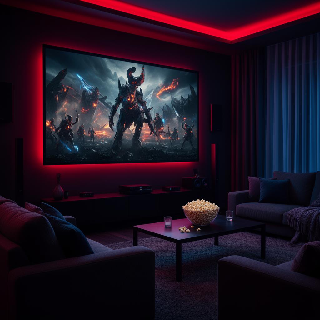 Noite de filme em casa